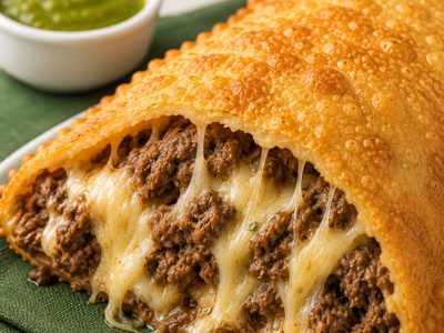 Carne com queijo